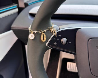 Build Your Own Car Charm, Heart Custom Steering Wheel Chain, Personalized Car Accessories Car Jewelry, Unique Car Gift