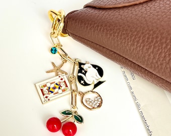Erstellen Sie Ihre eigene Geldbörse Charme, personalisierte Taschen Anhänger, einzigartige Schlüsselanhänger, benutzerdefinierte Tasche Zubehör, Geschenk für sie