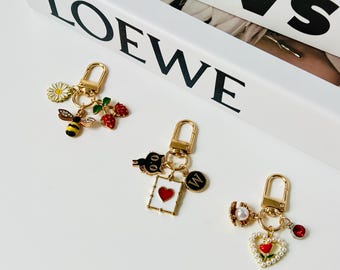 Machen Sie Ihren eigenen Charm Schlüsselanhänger, personalisierte Geldbörse Charm, benutzerdefinierte Initial Schlüsselanhänger, Geschenk für sie