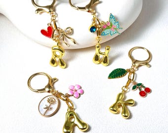 Personalized Charm Keychain, Purse Handbag Bag Charm, Purse Wallet Accessories, Gift for her