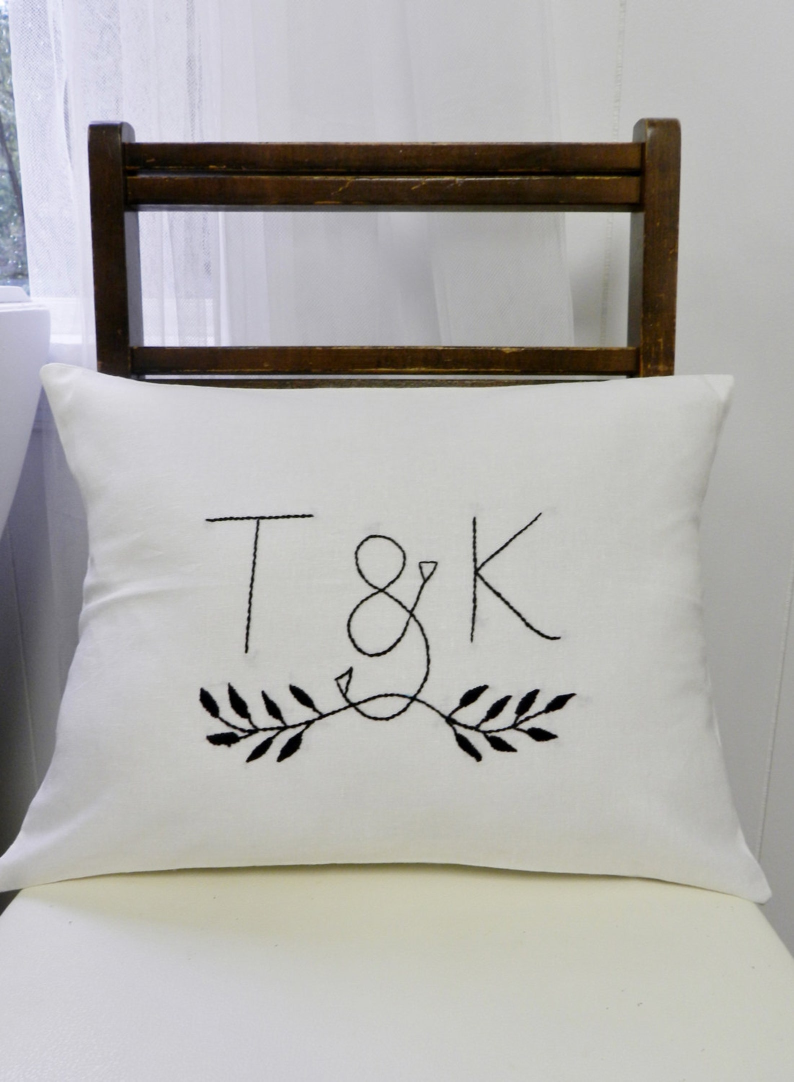 Personalized Initials OR Monogram Pillow Cover. Valentines Etsy
