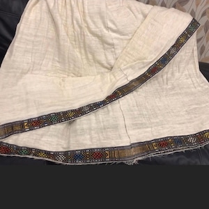 Traditional Ethiopian & Eritrean  Gabi | Handwoven Cotton Shawl | Cultural Blanket Wrap