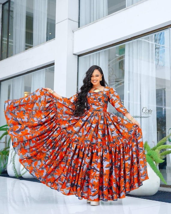 Chiffon Kemis | Handcrafted Ethiopian and Eritrea Chiffon Dresses