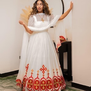 Ethiopian & Eritrean Traditional Dress – Habesha Kemis for Women