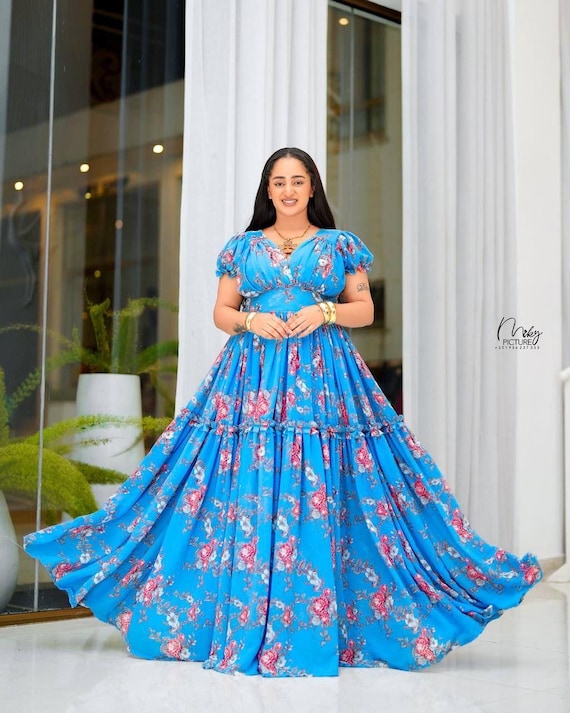 Chiffon Kemis | Handcrafted Ethiopian and Eritrea Chiffon Dresses