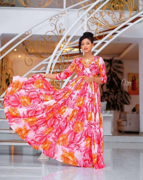 Chiffon Kemis | Handcrafted Ethiopian and Eritrea Chiffon Dresses