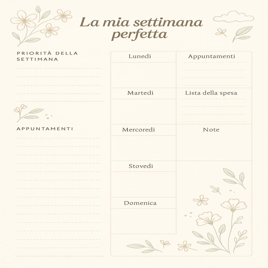 My Perfect Week Printable PDF A4 - Etsy