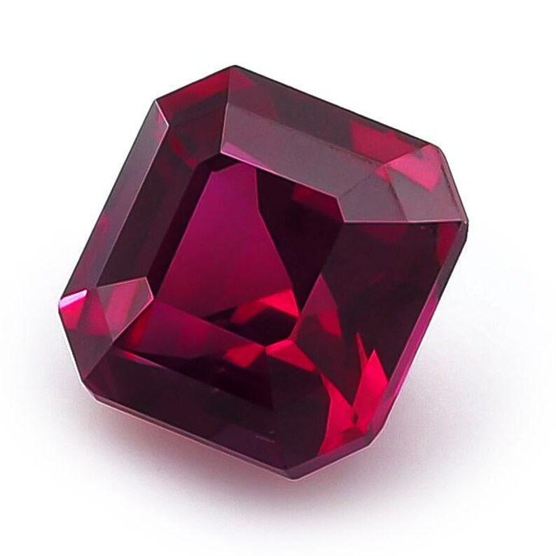 8 Ct Natural Ruby Square Shape Burma Pigeon Blood Red Ruby Gemstone ...