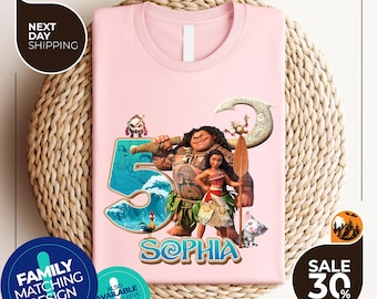 Moana Birthday Shirt | Moana Maui Family Birthday Tshirt | Matching Shirts | Moana Mommy Birthday Party Shirt | Moana Daddy Birthday Shirt
