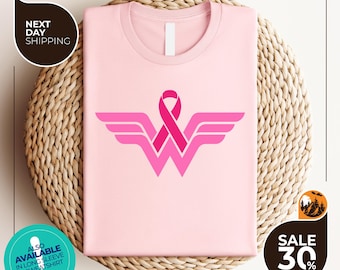 Wonder Women Shirts | Cancer Ribbon T-Shirt | Cancer Fighter Tee | Breast Cancer | Cancer Awareness Shirts | Strong Women Shirts | Health