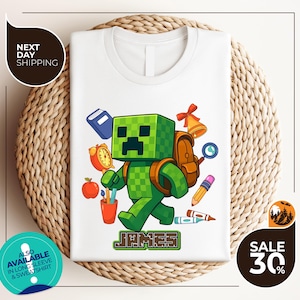 Custom Gamer Back To School Shirt | Gamer Boys Shirt | Preppy Back To School Shirt | First Day Of School Shirt | Kids Back School Shirt