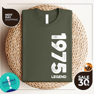 50th Birthday Gifts Men | 50th Birthday Shirt for Men | 1975 t-shirt For Men | 50th Gifts Idea for Him | 50th Birthday T-shirts