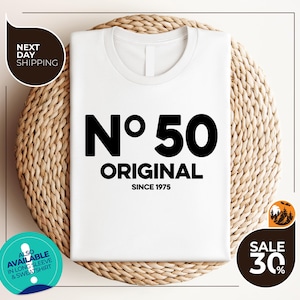50th Birthday Shirt | 50th Birthday Tee | 50th Birthday Shirt Woman | Fiftieth Shirt | 50th Group Shirts | Custom No. Year Birthday Shirts