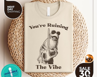 Marcus The Worm Shirt | You're Ruining The Vibe Marcus The Worm Meme | Marcus The Worm Merch | Funny Meme Shirts | Brain Rot Shirts
