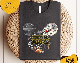 Star Wars Disney Shirts | Star Wars Mickey Ear Shirt | Disney Family Shirts | Star Wars Shirts | Disney Couple Shirts | Disneyworld Shirts