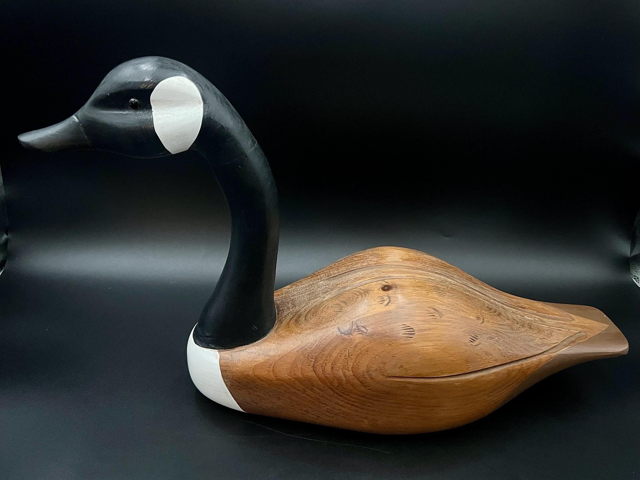 Vintage Stanstead Walnut Goose Decoy, Signed Folk Art, 16.5” - Etsy