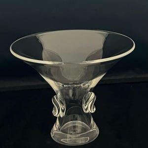 Vintage Steuben Glass Bouquet Vase Signed 5.5” Tall