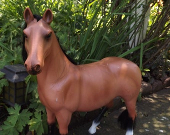 large plastic horses