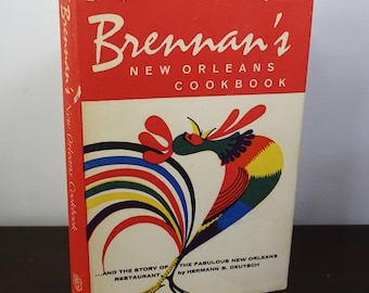 Livre de cuisine créole cajun de Brennan, livre de recettes de restaurant vintage de la Nouvelle-Orléans, couverture rigide avec jaquette
