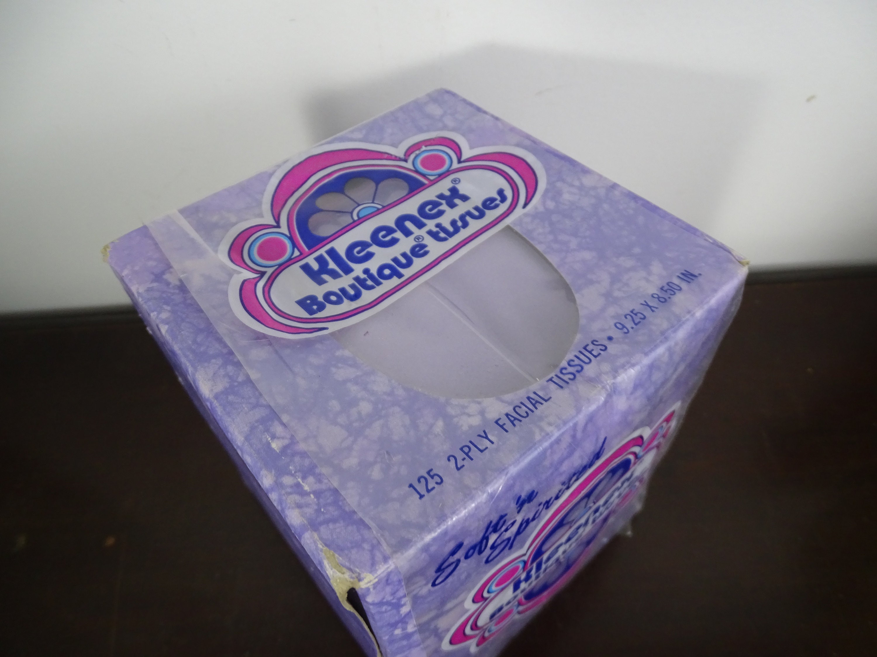 Vintage Kleenex Boutique Facial Tissues Purple Flower Colored Etsy