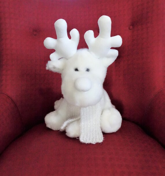Stuffed Fuzzy Large White Reindeer Main Joy Toy Plush - Etsy Canada Stuffed Fuzzy Large White Reindeer Main Joy Toy Plush - Etsy Canada