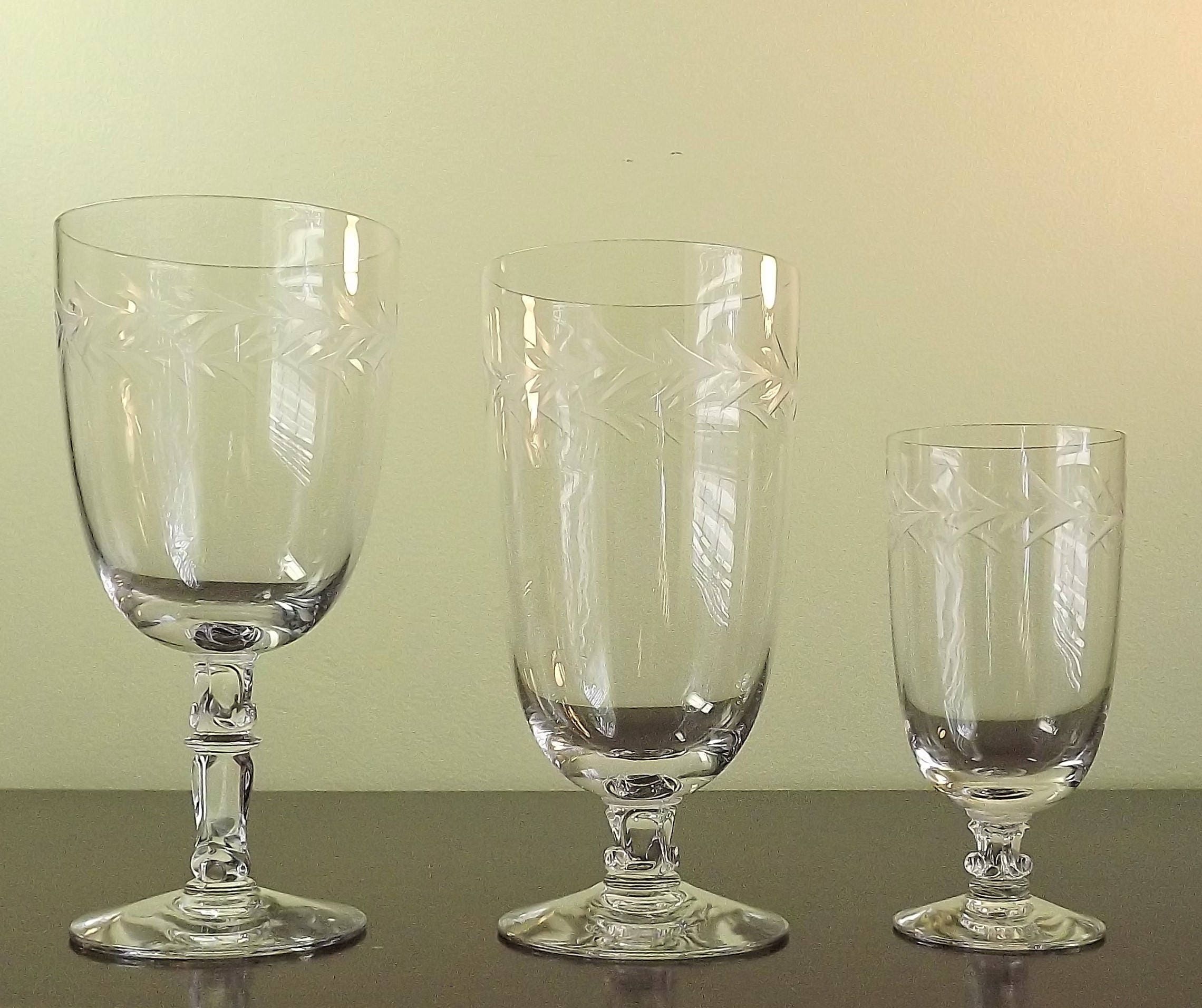 Set of 4 Crystal Juice Glasses Fine Crystal Stemware Wine Etsy