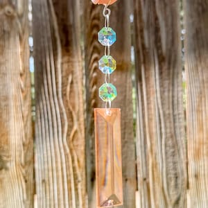 Hanging crystal suncatcher - Window decor sun catcher - Prism window hanging - Rainbow maker - boho decor