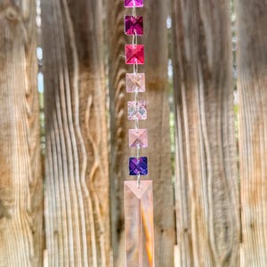 Hanging crystal suncatcher - Window decor sun catcher - Prism window hanging - Rainbow maker - boho decor