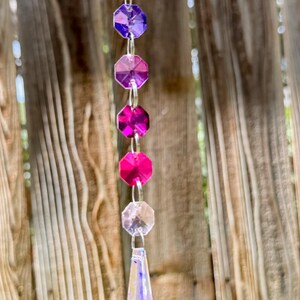 Hanging crystal suncatcher - Window decor sun catcher - Prism window hanging - Rainbow maker - boho decor