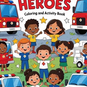 Little Heroes Emergency Vehicle Activity Book | Zeszyt ćwiczeń do wydrukowania