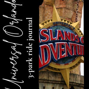 Universal Orlando Ride Planner & Journal: Theme Park Trip (Printable PDF)