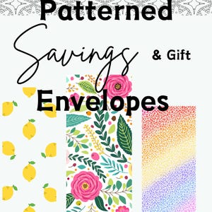 Patterned Savings & Gift Envelopes: Budget Tracker (PDF)