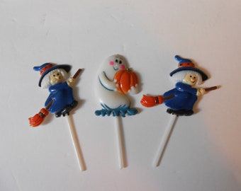 vintage Halloween cupcake picks