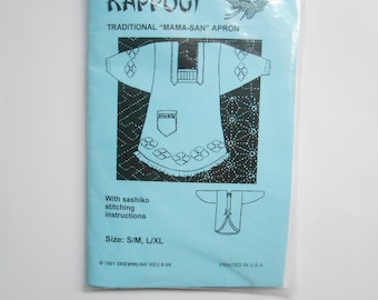 Kappogi mamasan apron pattern s/m    lg/xl