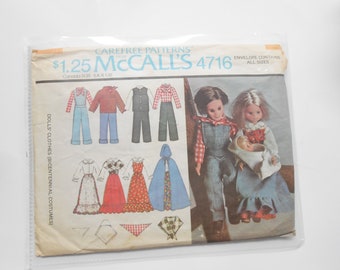 McCalls 4716 Sunshine Family pattern + Barbie, Ken fashion dolls