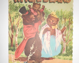 The Three Bears linen book 1946 Whitman