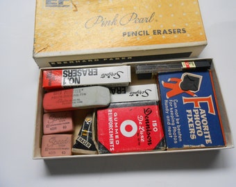 vintage office desk supplies lot...C