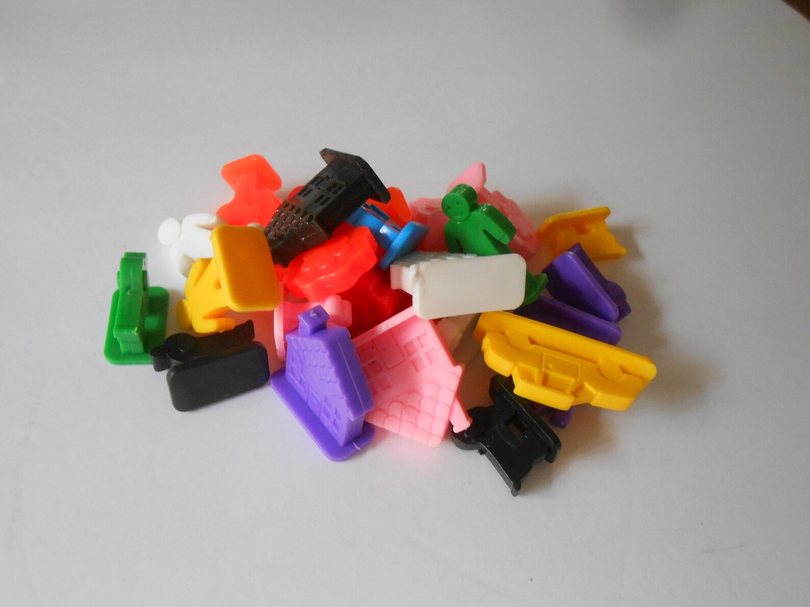 Vintage plastic game pieces sorting manipulatives for Etsy