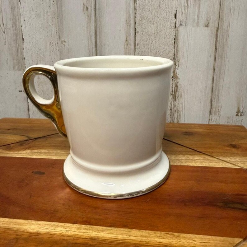 Anthropologie Gold Monogram Mug Letter T Antique-Inspired image 5