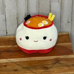 NWT Squishmallows 20 cm Flip-a-Mallow Raisy & Shun Ramen Sushi Plyschleksak
