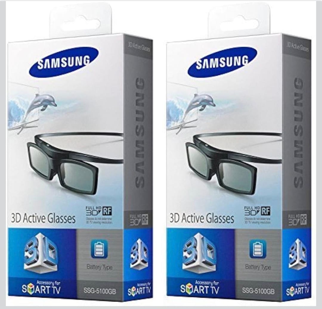 NEW Samsung 3D Active Glasses SSG-5100GB for Video Game Console (2
