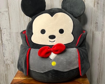 Peluche de Halloween de Disney Squishmallow Mickey Mouse de 40 cm, vampiro