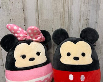 Disney Squishmallows Set di peluche Minnie e Topolino da 8 pollici, 3+ anni