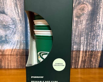 NEW Starbucks Campus Collection Sacramento State Reusable Hot Cups Set with Lids