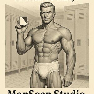Unscented Swagger Bar for Men: Shea, Cocoa, Jojoba - Bold Monochrome