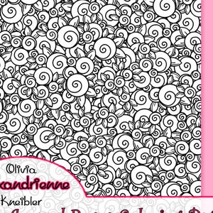 Avvolgere intorno rose al vivo adulto colorazione pagina, uso personale, Look fantastico incorniciato o come una carta, carta da imballaggio, sacchetto del regalo & Much More
