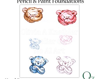 Atelier Oz Heritage Study: Annette Funicello Bear Artist Sketch