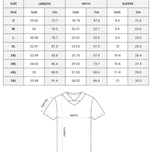 May include: A football jersey size chart with measurements in inches and centimetres. The chart includes sizes S to 5XL, detailing length, width, and sleeve dimensions. A diagram of the jersey is also shown. The text at the bottom says, "Due to manual measurement, there will be an error of 1-3cm."