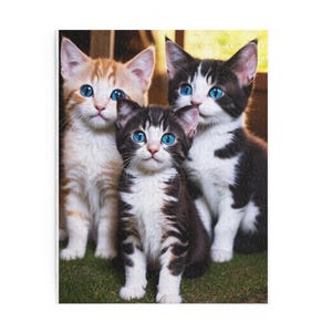 Adorable Cat Puzzle | 120, 252, 500-Piece | Perfect Gift for Cat Lovers, Family Bonding, Pet-Themed Decor, Fun Activities