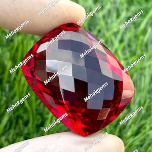 AAA Qualität tiefrot Kissenschliff Labor erstellt Rubin Edelstein für die Schmuckherstellung